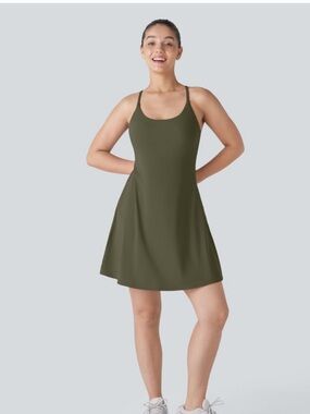 Halara SoftlyZero Plush Backless Active Dress-Longer Length-Easy Peezy
